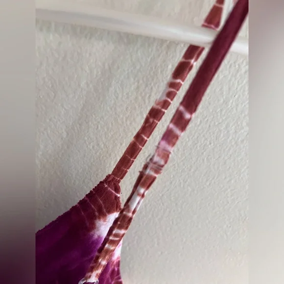 Raga Anthropologie Crochet Tie Dye Babydoll Dress/Tunic Top NWT Small - Picture 6 of 9